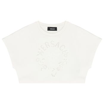 Girls Ivory Logo T-Shirt