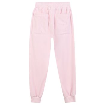 Girls Pink Logo Joggers