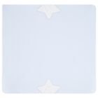 Baby Boys White & Blue Quilted Blanket, 1, hi-res