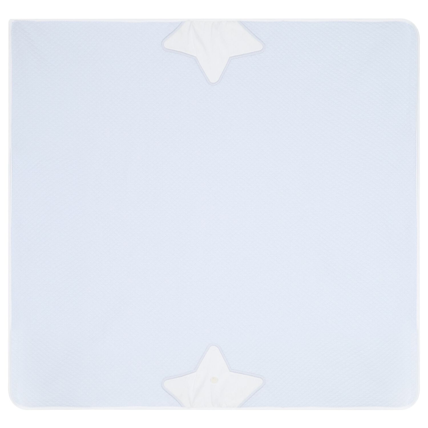 Baby Boys White & Blue Quilted Blanket, 1, hi-res