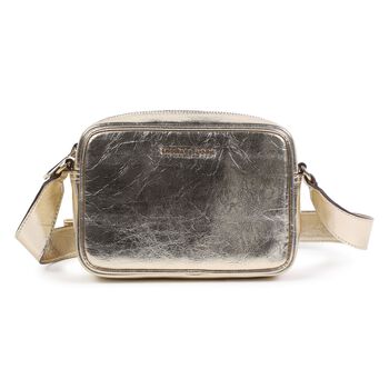 Girls Gold Faux Leather Bag