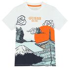 Boys White Logo T-Shirt, 1, hi-res