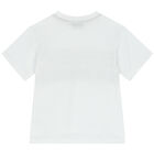 Boys White Logo T-Shirt, 1, hi-res