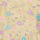 Girls Gold Embellished Sequin Dress, 1, hi-res