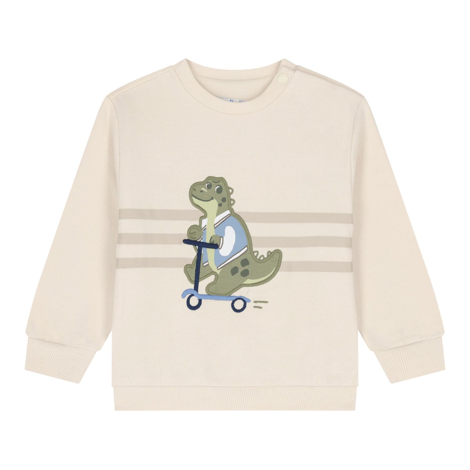 Younger Boys Ivory, Green & Beige Tracksuit ( 3-Piece ), 1, hi-res