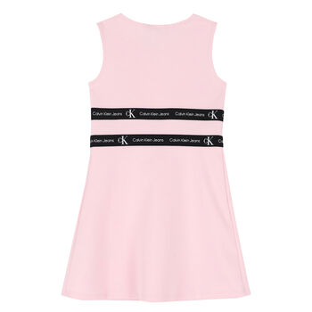 Girls Pink Logo Dress