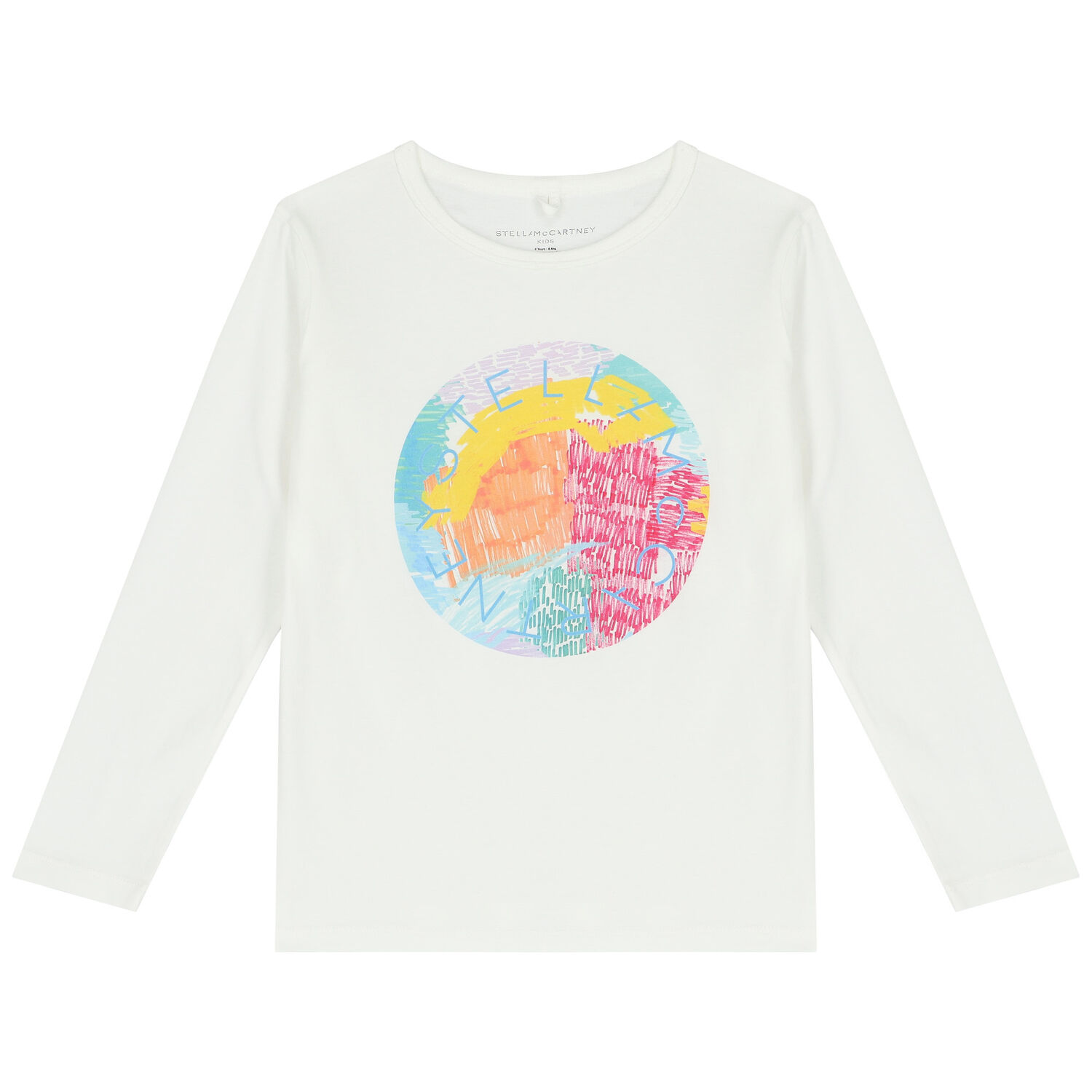 Girls White Logo T-Shirt, 1, hi-res