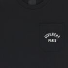 Boys Black Logo T-Shirt, 1, hi-res
