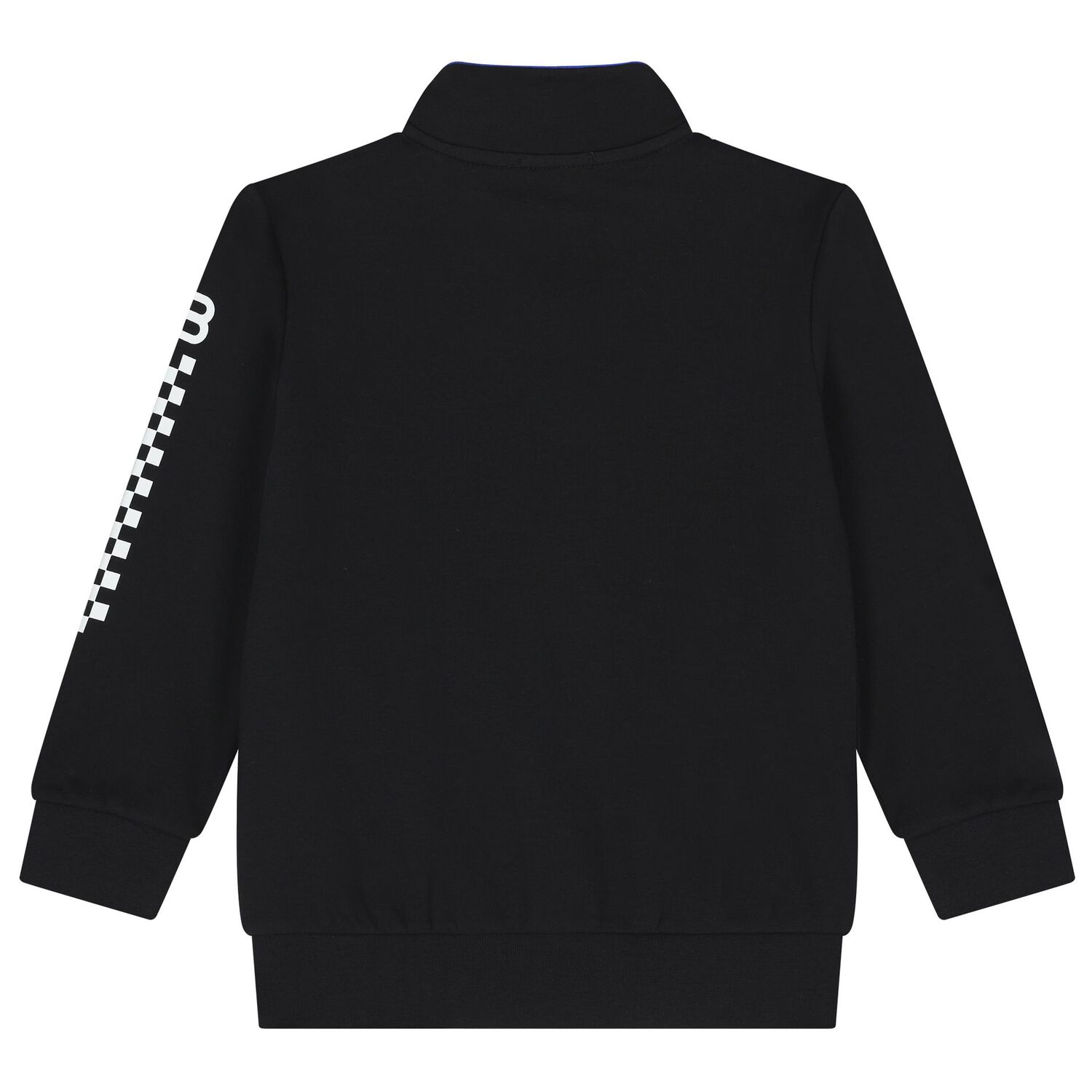 Boys Black Logo Sweatshirt, 1, hi-res