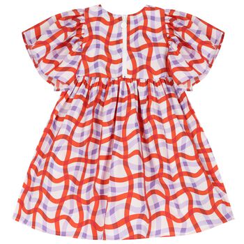 Girls Red & Purple Dress