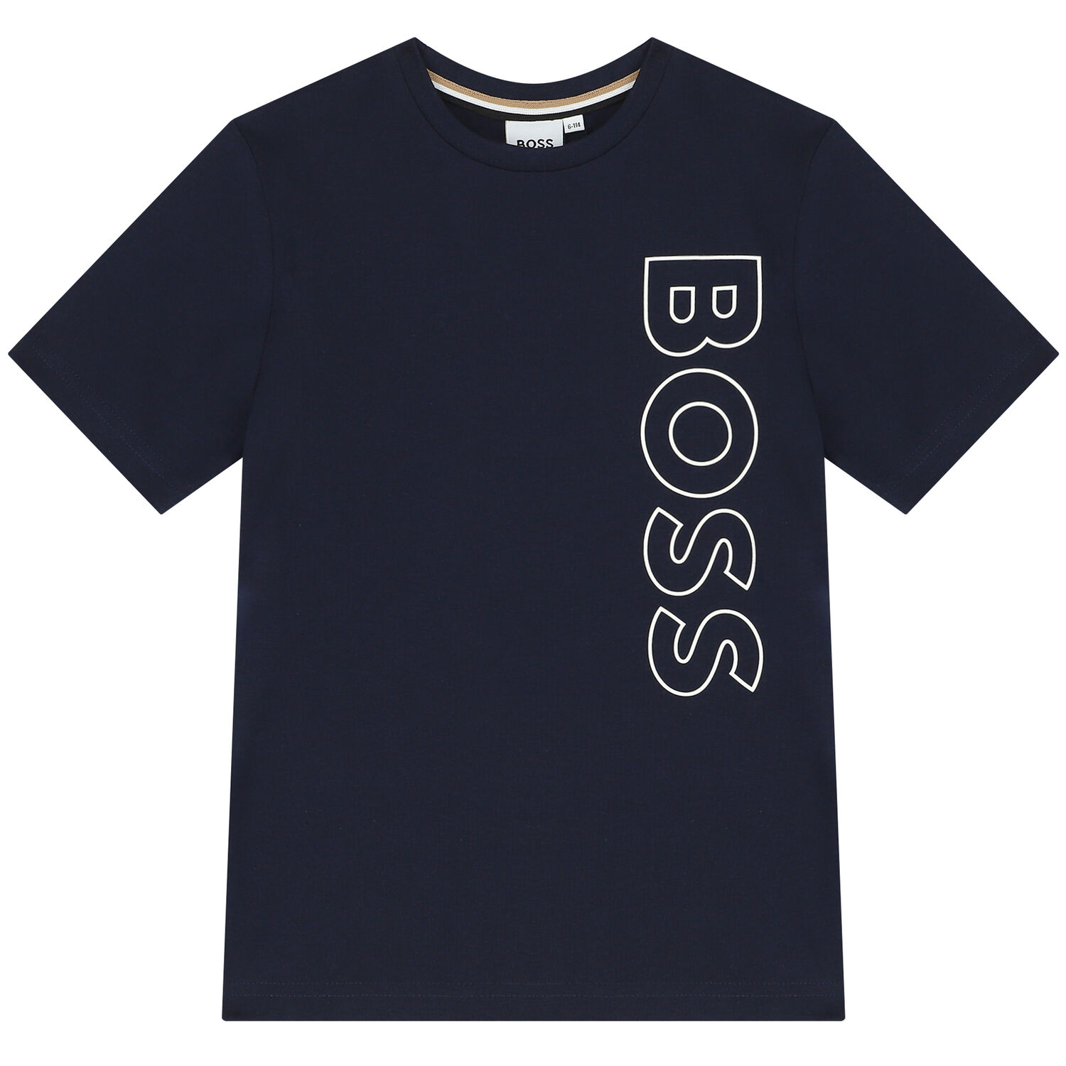 Boys Navy Blue Logo T-Shirt, 2, hi-res