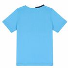 Boys Blue & White Logo T-Shirt, 3, hi-res