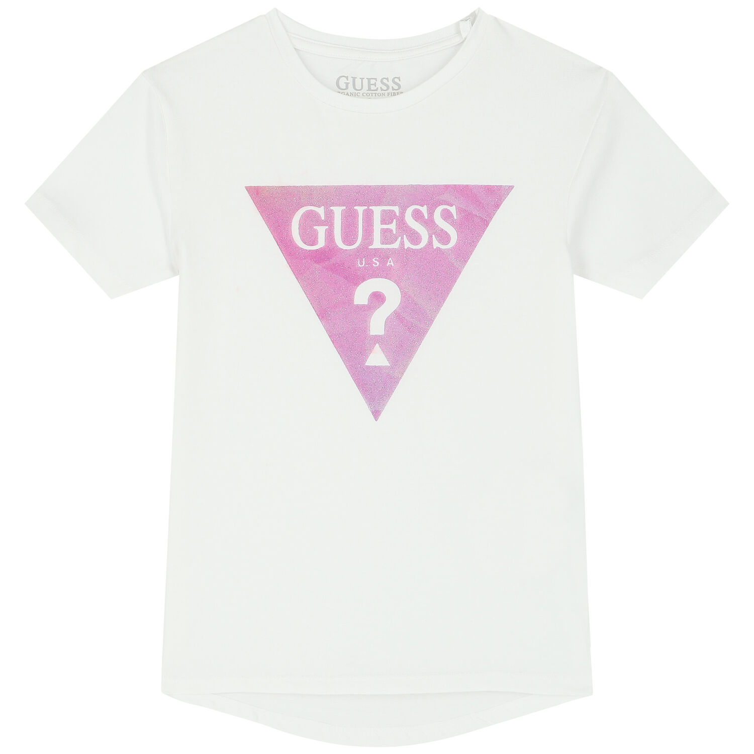Girls White Logo T-Shirt, 2, hi-res