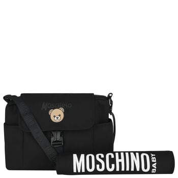 Black Teddy Bear Logo Baby Changing Bag ( 40CM )