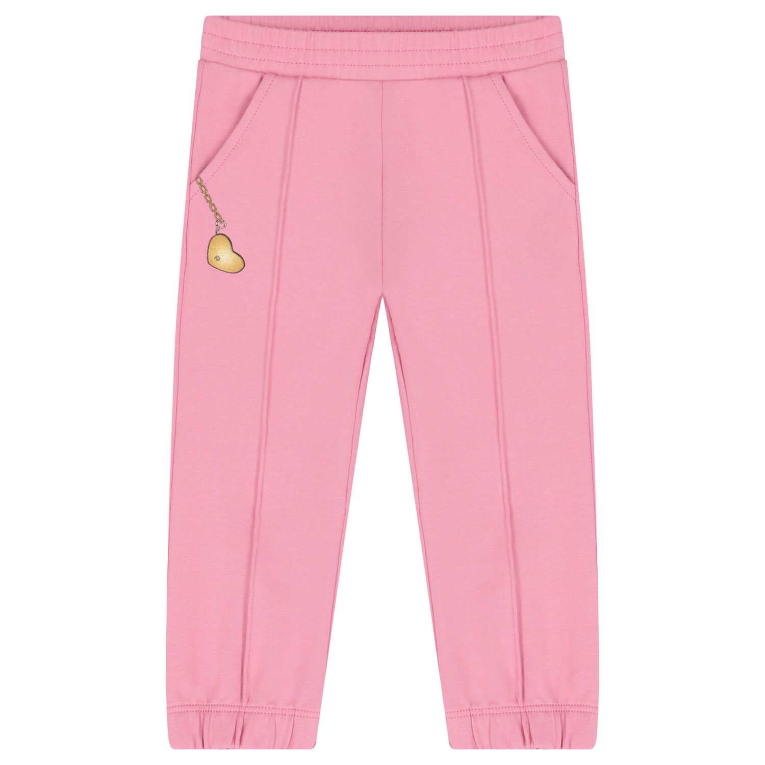 Younger Girls Pink Joggers, 1, hi-res