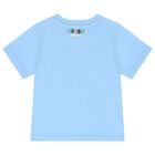 Younger Boys Blue Logo T-Shirt, 1, hi-res