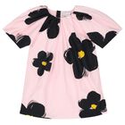 Girls Pink Daisy Dress, 1, hi-res
