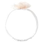 Baby Girls White Flower Headband, 3, hi-res