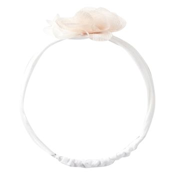 Baby Girls White Flower Headband