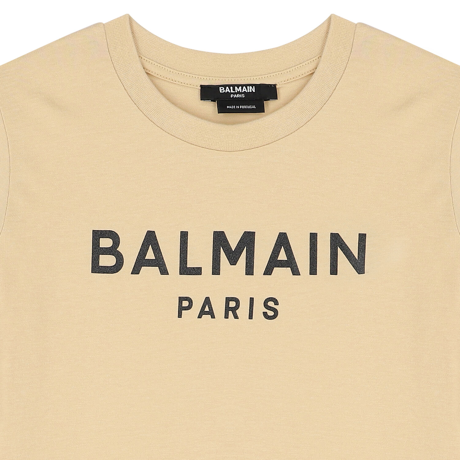 Boys Beige Logo T-Shirt, 1, hi-res