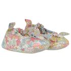 Baby Girls Blue, Yellow & Pink Liberty Pre Walker Shoes, 1, hi-res
