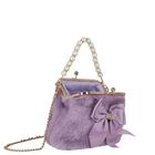 Girls Lilac Faux Fur Handbag, 2, hi-res
