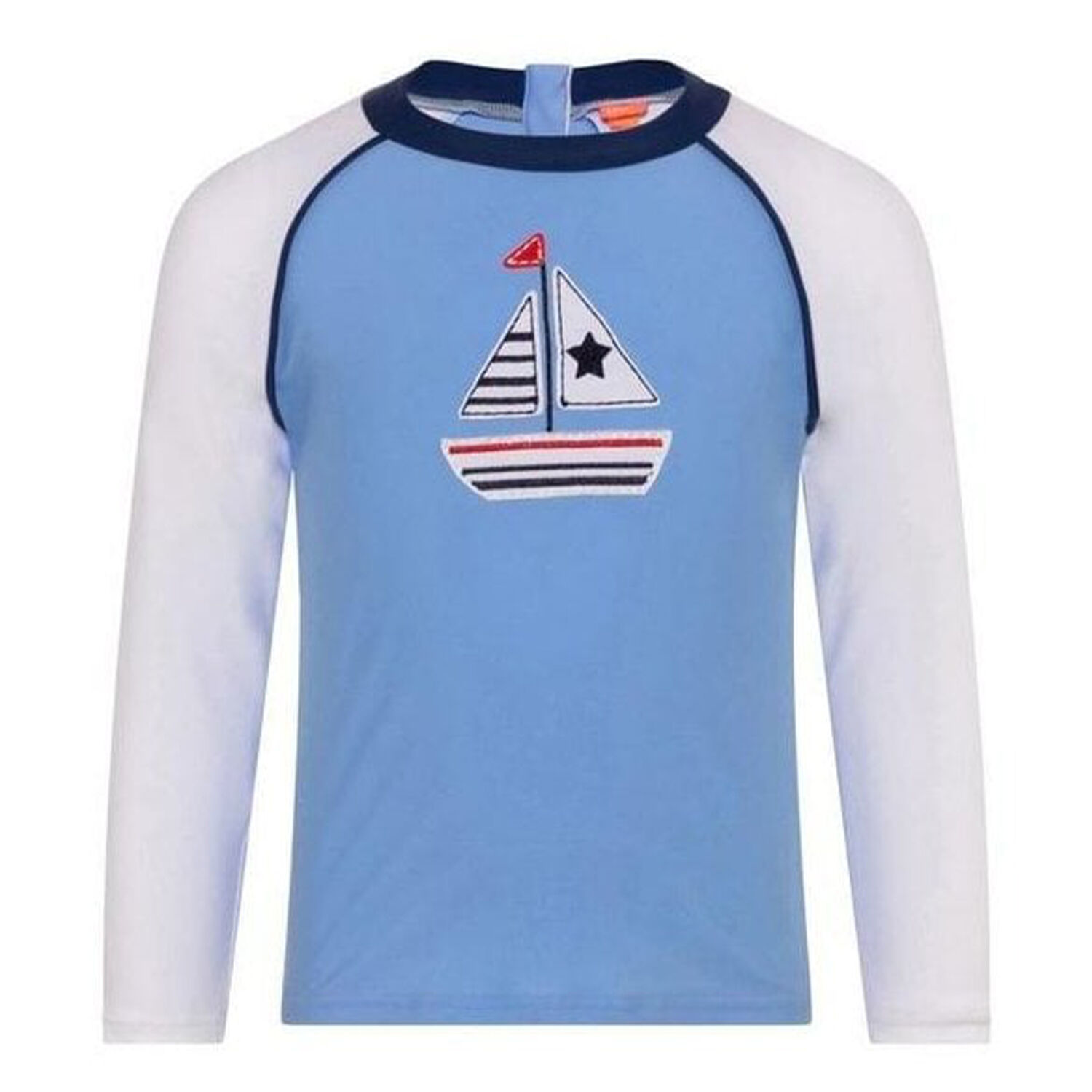 Baby Boys Little Boats Rash Vest UPF 50+, 1, hi-res