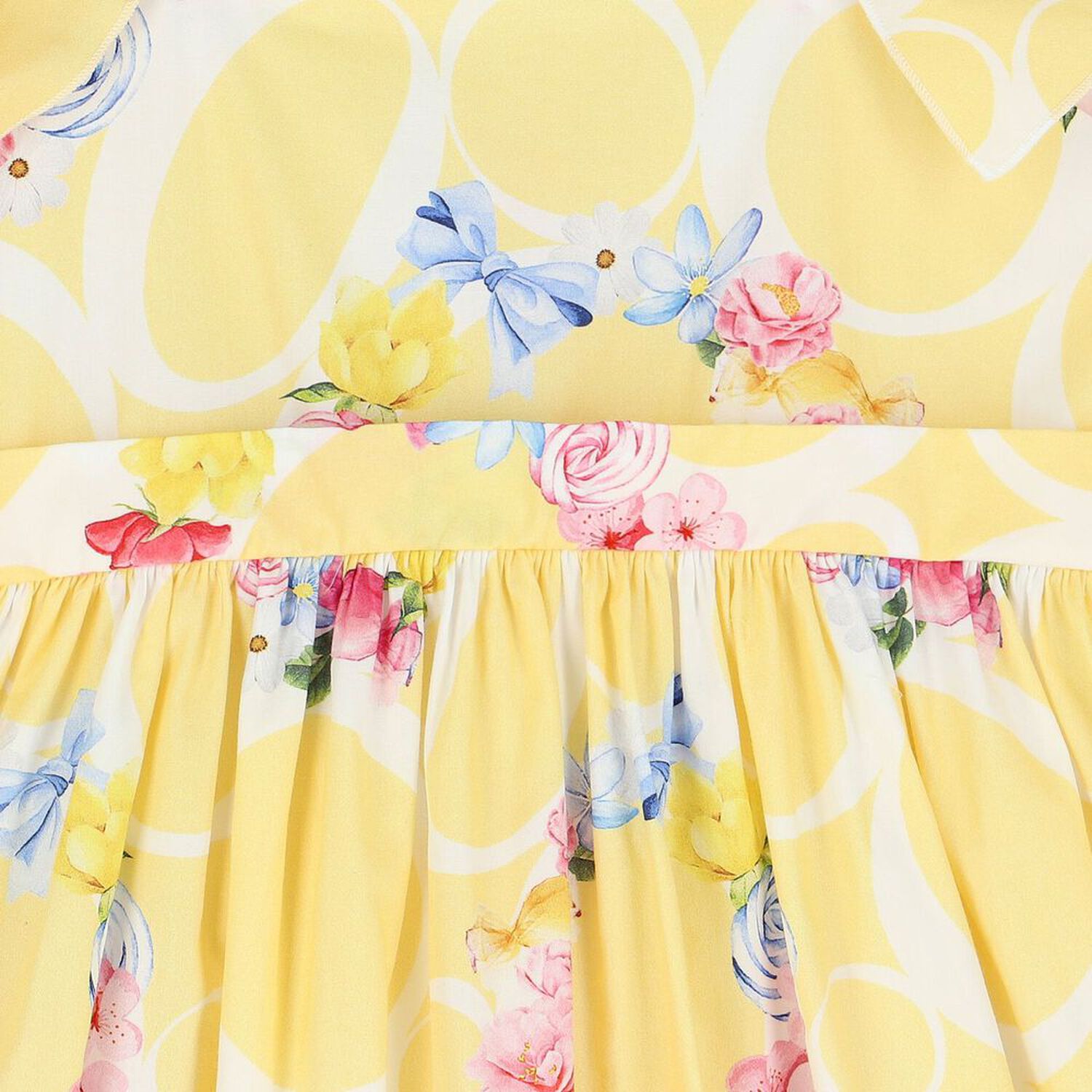 Girls Yellow Floral Dress, 1, hi-res image number null