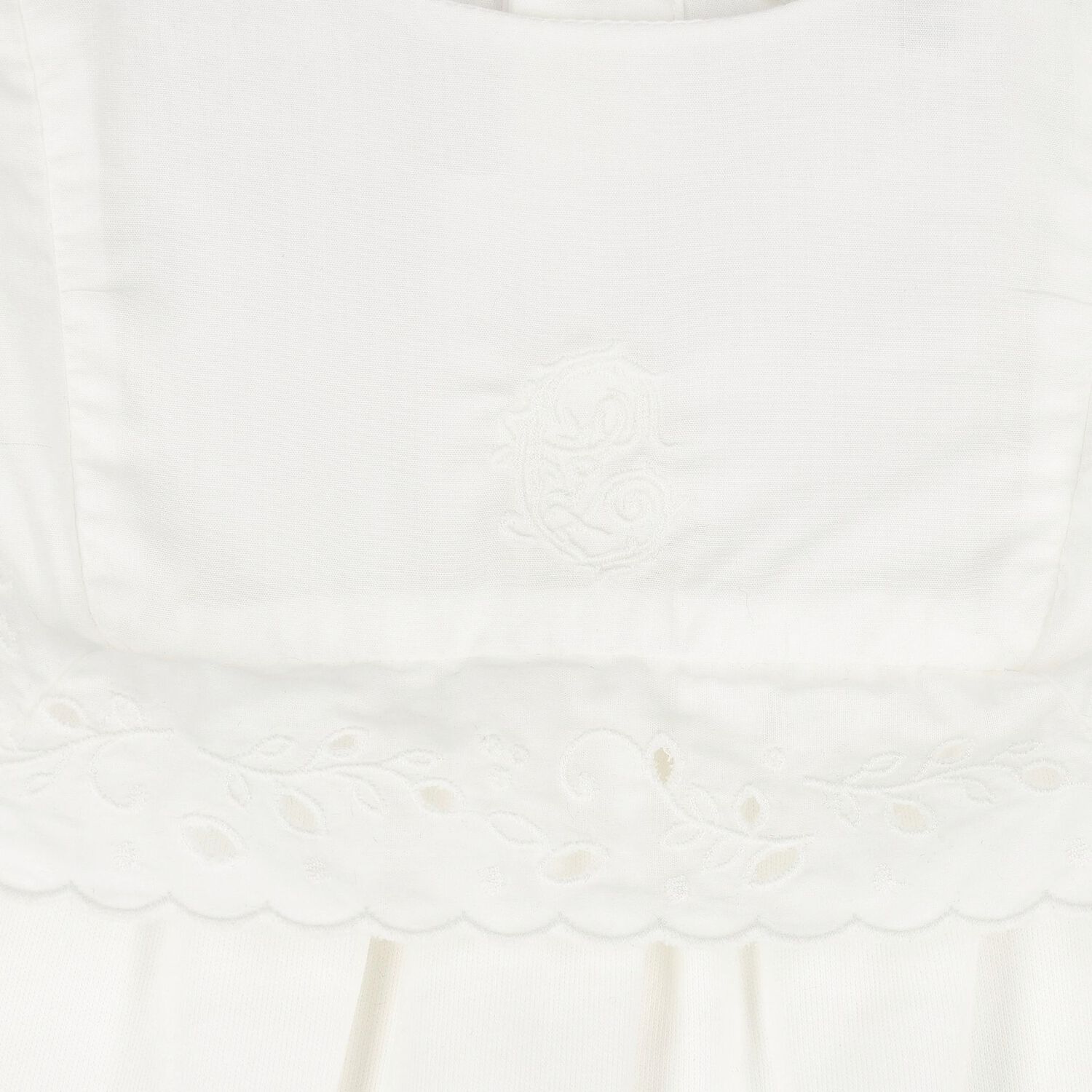 Baby Girls White Broderie Anglaise Babygrow Gift Set, 1, hi-res
