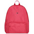 Girls Pink Logo Backpack, 3, hi-res