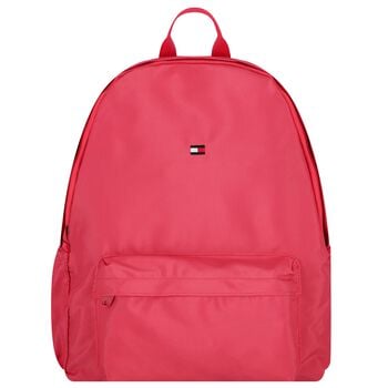 Girls Pink Logo Backpack