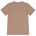 Boys Beige Logo T-Shirt, 3, hi-res