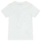 Boys White Logo T-Shirt, 1, hi-res
