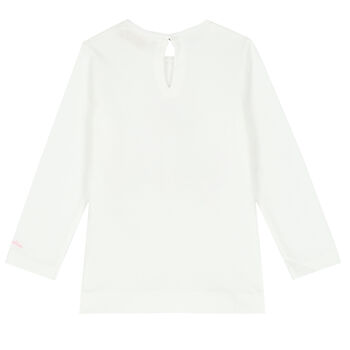 Younger Girls White Marie Graphic T-Shirt