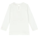 Younger Girls White Marie Graphic T-Shirt, 1, hi-res