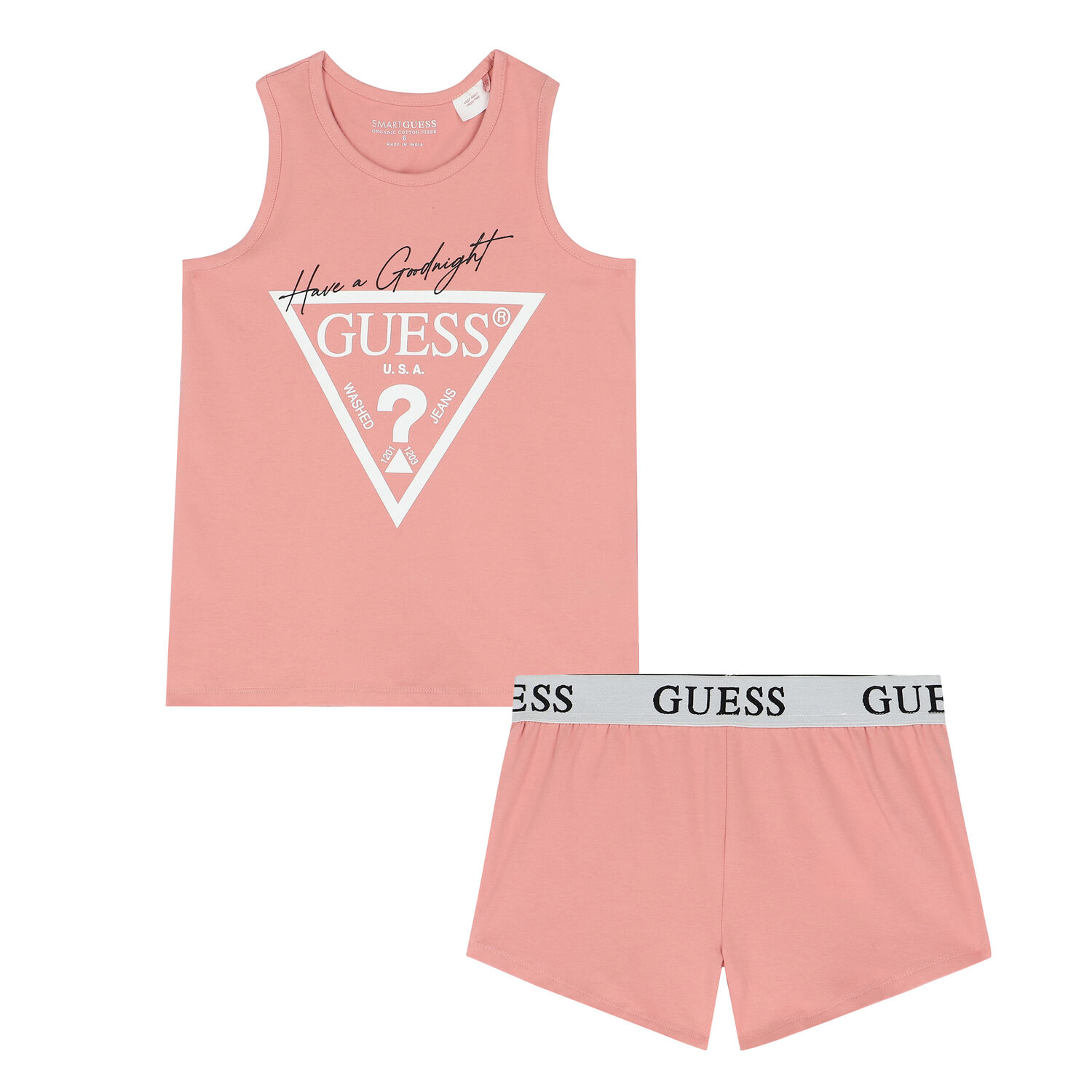 Girls Pink Logo Pyjamas, 1, hi-res image number null