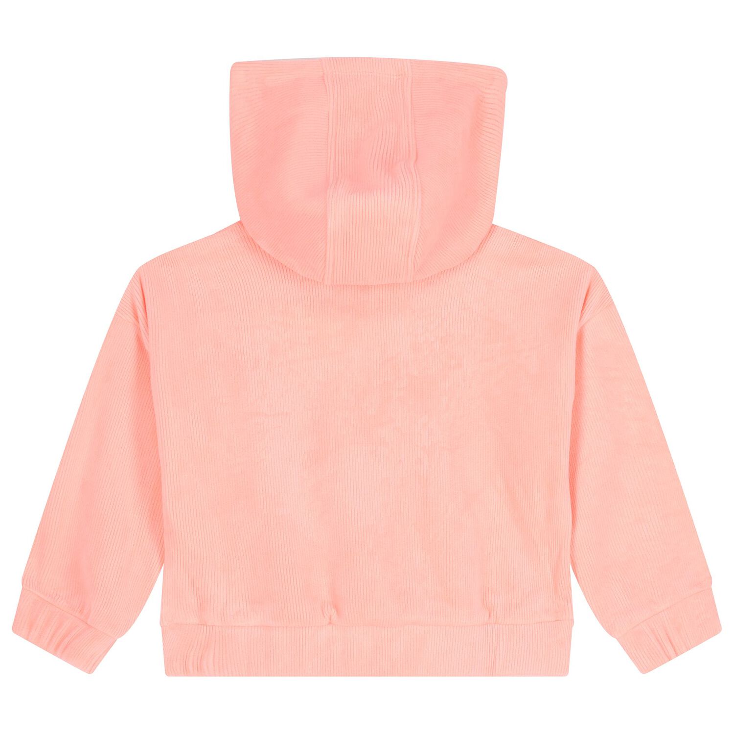 Girls Pink Hooded Top, 1, hi-res