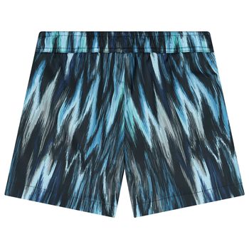 Boys Navy Blue & Blue Swim Shorts