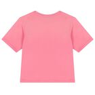 Girls Pink Logo T-Shirt, 1, hi-res