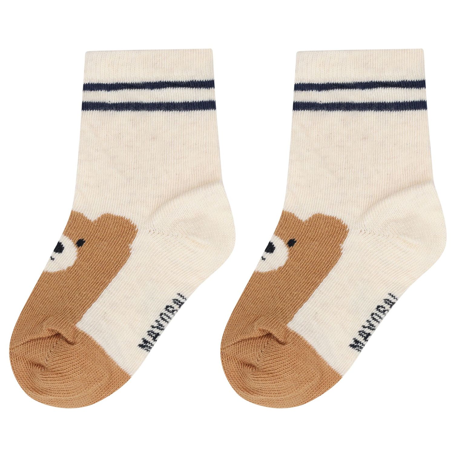 Younger Boys Navy Blue & Ivory Socks ( 3-Pack ), 1, hi-res image number null