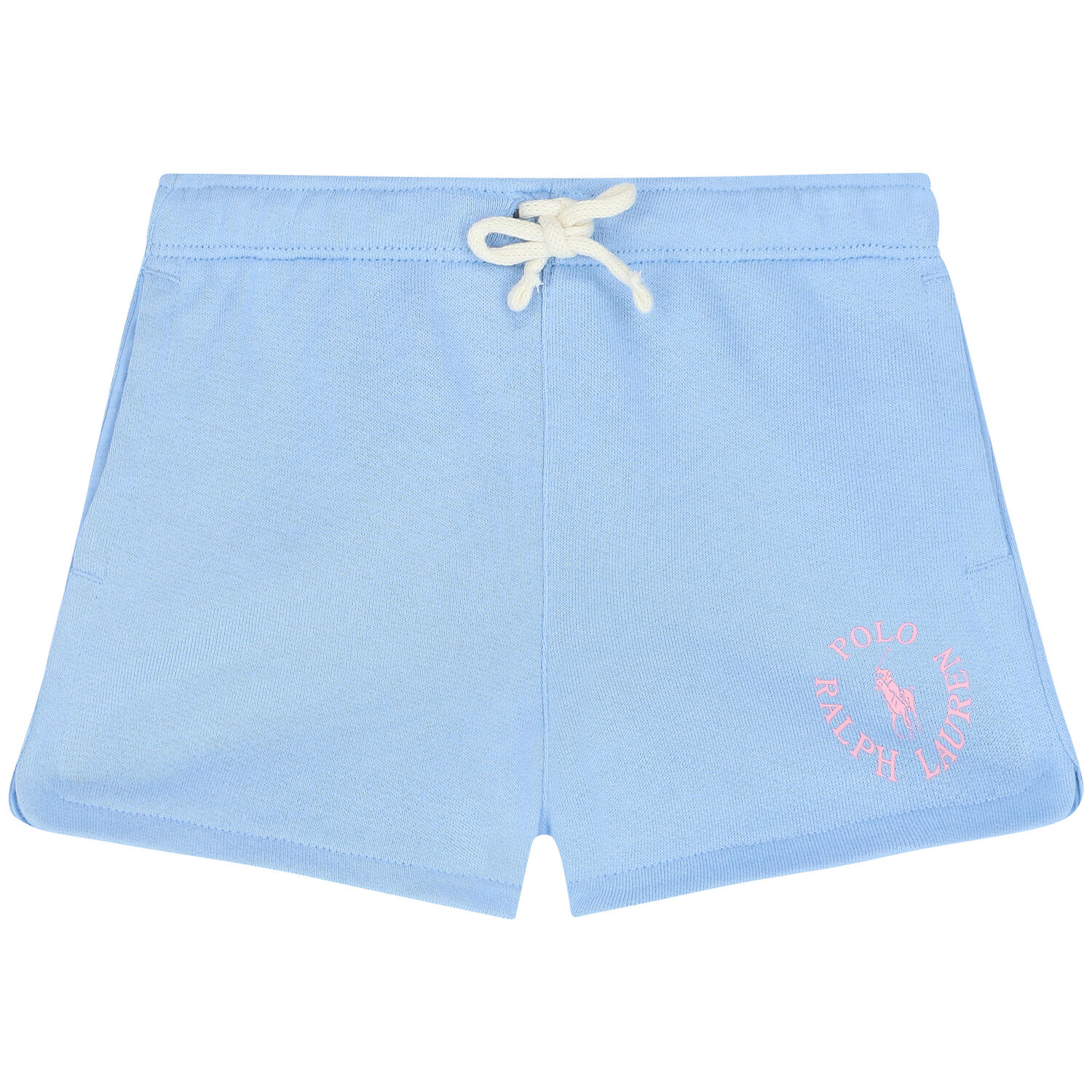 Girls Blue Logo Shorts, 2, hi-res