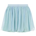 Girls Blue Tulle Skirt, 2, hi-res