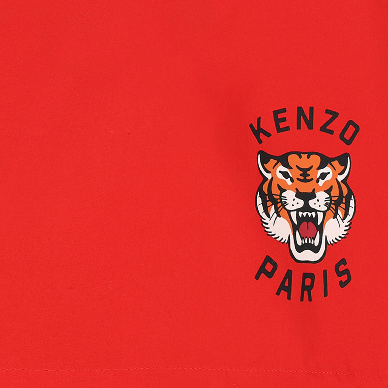 Boys Red Tiger Logo Swim Shorts, 1, hi-res image number null