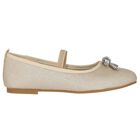 Girls Gold Embellished Shoes, 2, hi-res