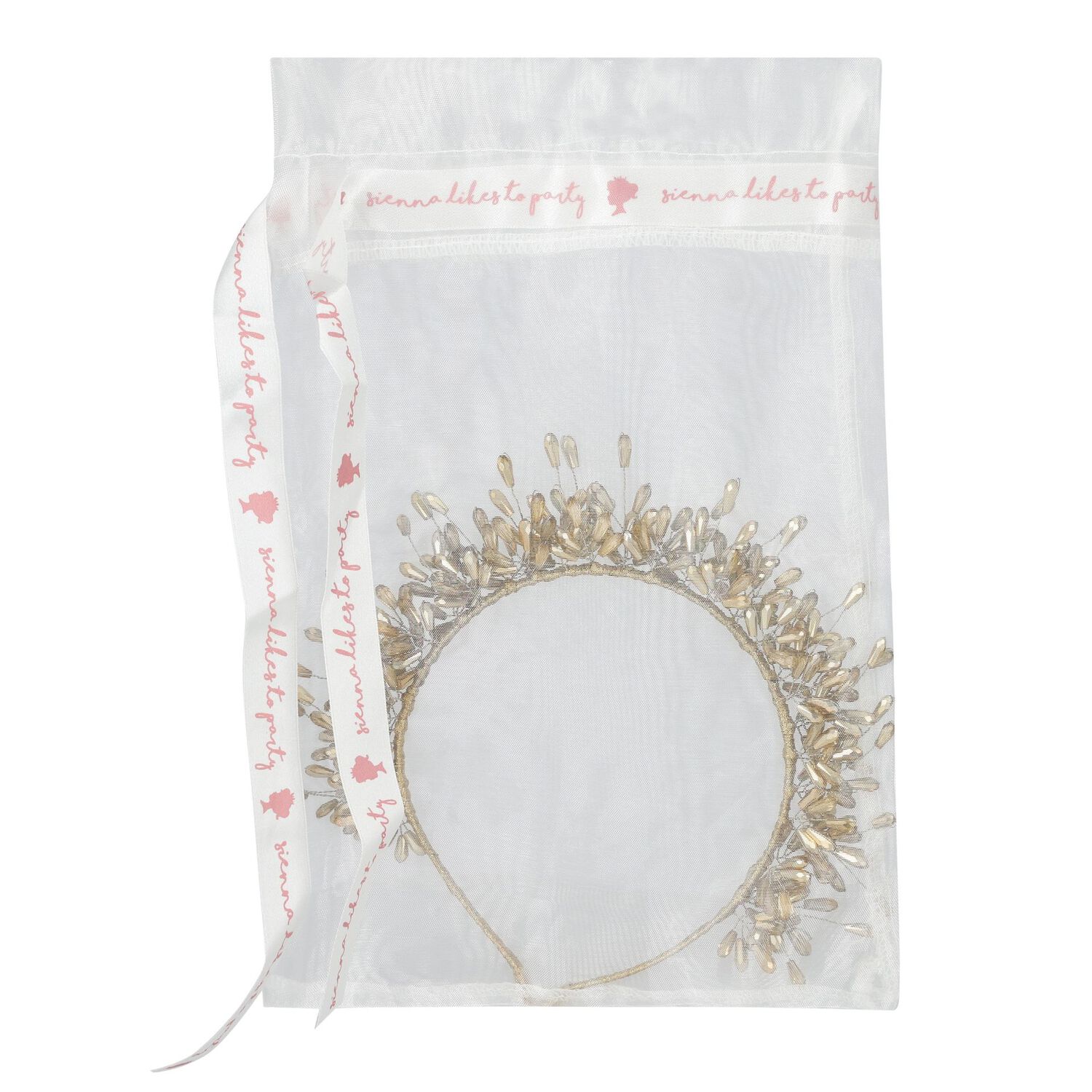 Girls Gold Embellished Headband, 2, hi-res image number null