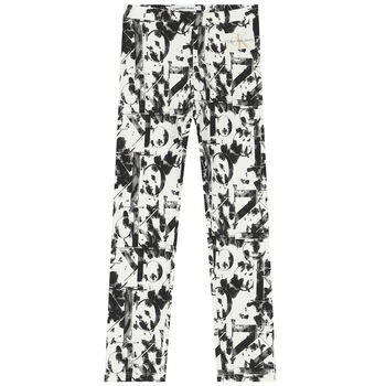 Girls Ivory Logo Leggings