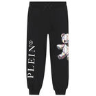 Boys Black Logo Joggers, 1, hi-res