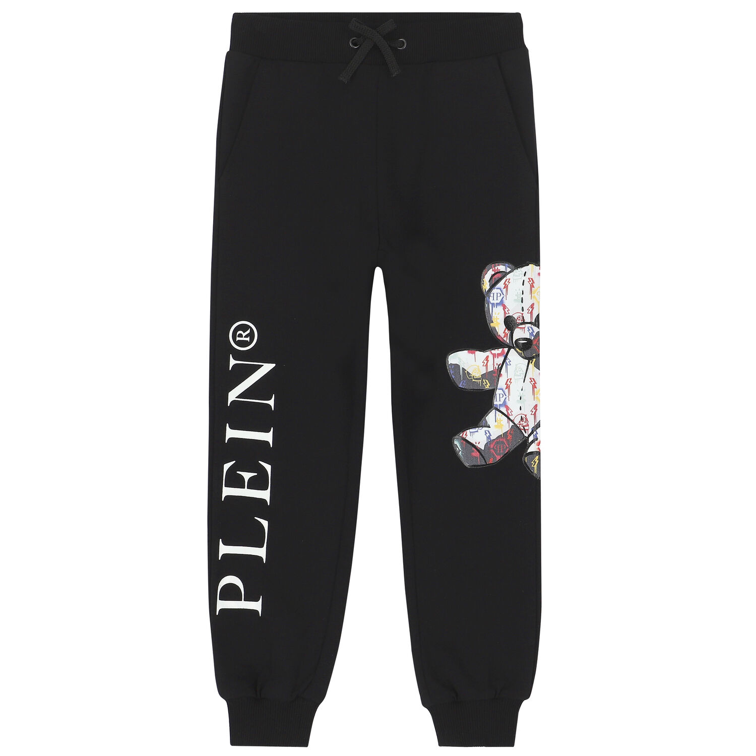 Boys Black Logo Joggers, 1, hi-res