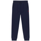 Boys Navy Logo Joggers, 2, hi-res