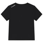 Boys Mini Me Black Logo T-Shirts ( 2 Pack ), 1, hi-res